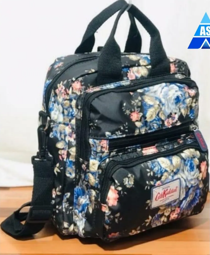 Modern Stylish 3 in 1 Floral Bag – Handbag  Sling  Backpack